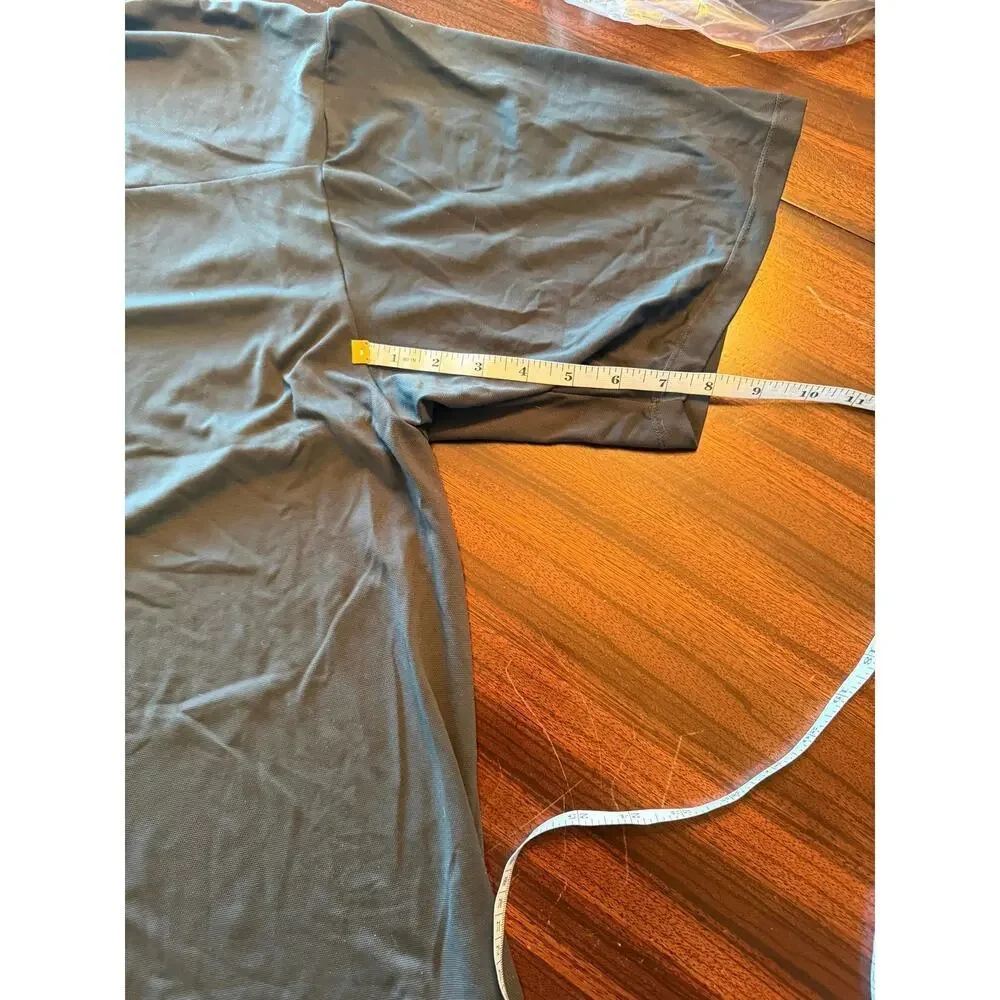 Nike Skims Airy Dark Teal Oversized V-Neck T-shirt Sz 4X Plus Active Athleisure